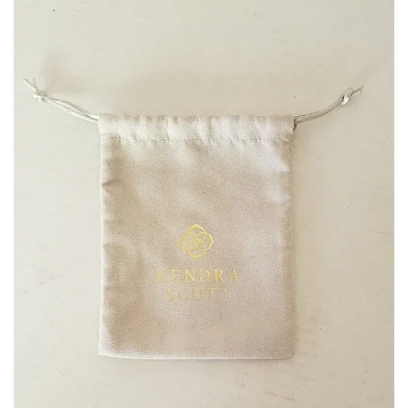 NWT Kendra Scott 16"  Elisa Gold Pendant Necklace Rose Gold Drusy W Dust Bag - Picture 5 of 9